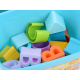 Educational set of blocks with letters 16pcs ZA3803