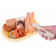 Bread basket with wooden pastry ZA4134