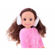 Adorable doll 38 cm Pink fur and ushanka Winter clothing ZA4767 universal