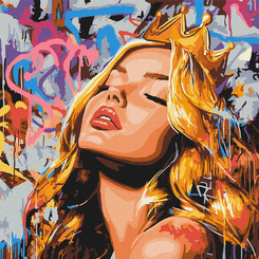 Painting by numbers 40 x 40 cm KHO8603 Modern Sleeping Beauty AP0103 universal