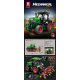 Set of Green Tractor Bricks + Accessories 1828pcs.