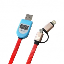 K784A USB-MICROUSB-IPONE 2IN1 LCD CABLE