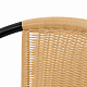 Linder Exclusiv Garden Chair RATTAN Dark Grey/Beige