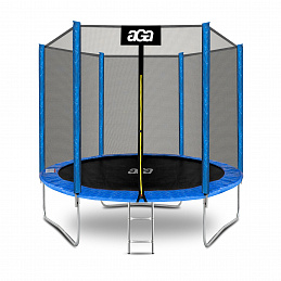 Aga SPORT TOP Trampoline 250 cm Blue + Safety Net + Ladder