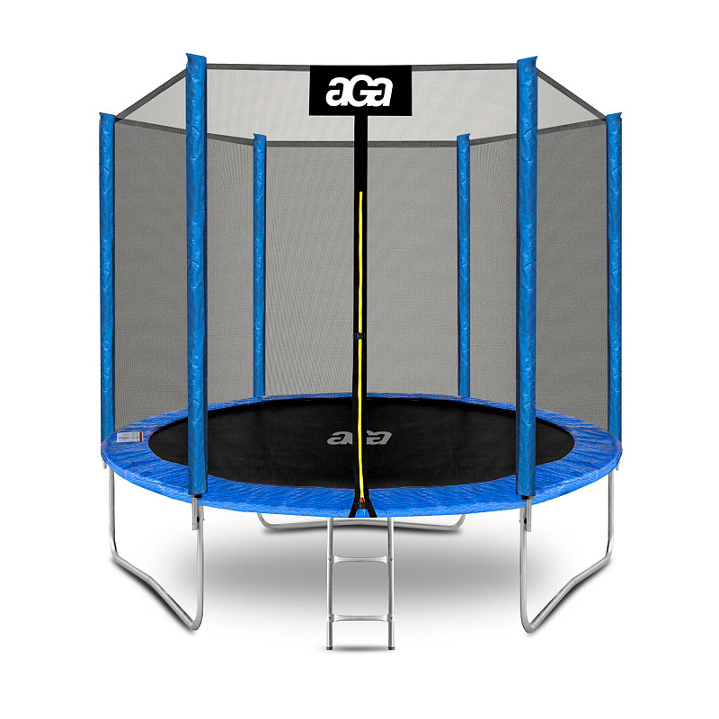 Aga SPORT TOP Trampoline 250 cm Blue + Safety Net + Ladder