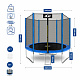 Aga SPORT TOP Trampoline 250 cm Blue + Safety Net + Ladder
