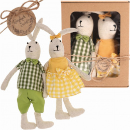 A couple of Easter bunnies in decorative packaging