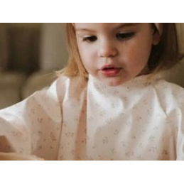 Waterproof apron with sleeves and pocket Flowers 9m+ BAMBOOM universal