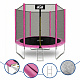 Aga SPORT TOP Trampoline 250 cm Pink + Safety Net + Ladder