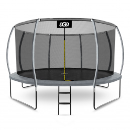 Aga SPORT EXCLUSIVE Trampoline 366 cm Gray + Safety Net + Ladder