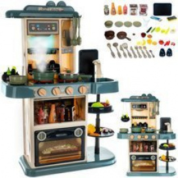 Children's kitchen XL with sounds and running water Blue ISO 11546
