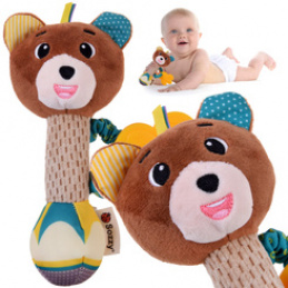 Cute Rattle Teether Plush Toy Animal for Baby ZA5771 Universal