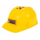 Battery-powered bulldozer for kids Rider + helmet + movable bucket + sounds