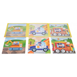 Magnetic Puzzle Vehicles + Booklet