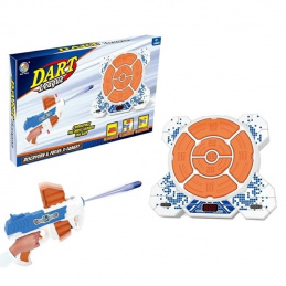 B19D6 TARGET WITH PISTOL DARTS ON TARGET