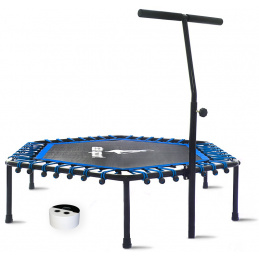 Aga Smart FITNESS Trampoline 130 cm Blue + handle