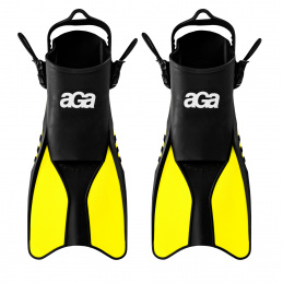 Aga Fins 38-42 Black/Yellow
