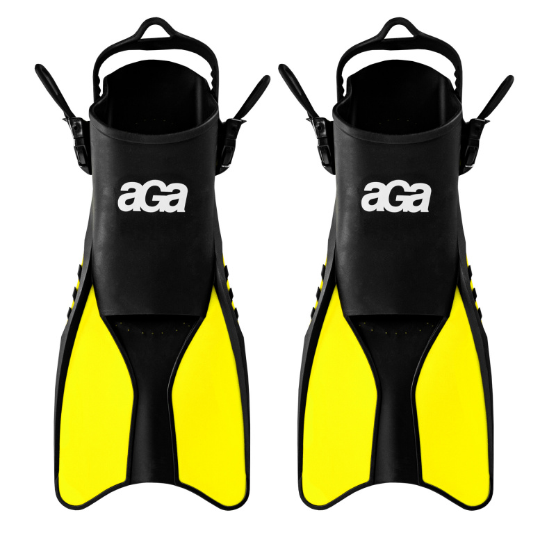 Aga Fins 38-42 Black/Yellow