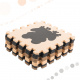 Aga Contrast Foam Puzzle 85 cm x 85 cm 9 pieces Brown