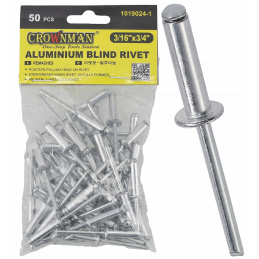 Aluminum blind rivets 4.75x19mm set of 50 pieces