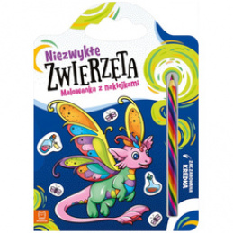 Axiom Extraordinary Animals.Coloring book with stickers.Enchanted pencil KS1114 universal