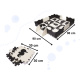 Aga Contrast foam puzzle 30 x 30 cm, 25 pieces Black-cream