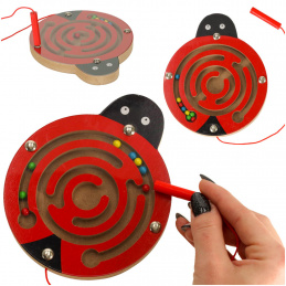 Aga Magnetic Ball Maze Ladybug
