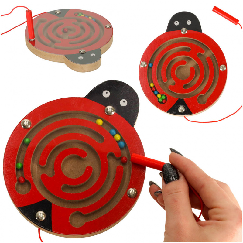 Aga Magnetic Ball Maze Ladybug