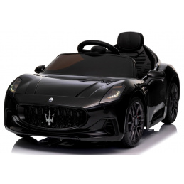 Maserati GranTurismo Black Battery-Powered Car EVA Leather Remote Control Lithium-Ion Battery