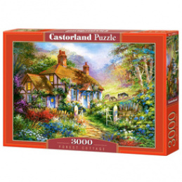 Puzzle 3000-piece Forest Cottage C-300402-2 universal