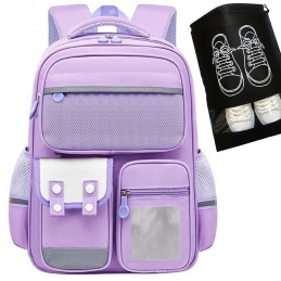 K402B SCHOOL BACKPACK TORNISTER SCHOOL + SHOE BAG