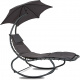 Linder Exclusiv Garden Lounger with Parasol Grey