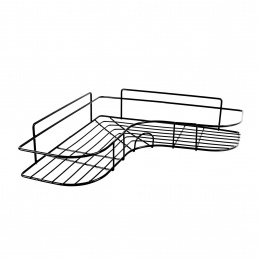 Aga Bathroom Corner Shelf Black