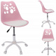 Swivel Chair JOY - Pink and White