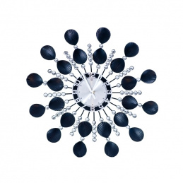 Q70A2 WALL CLOCK BATTERY OPERATED 50CM CRYS