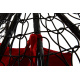 Aga Hanging Chair ORTA MR4200B-R Black/Red