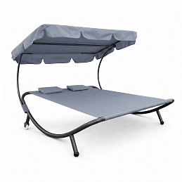 Linder Exclusiv Garden lounger for two persons with canopy MC4901
