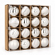 Aga Christmas baubles MIX 6cm 16pcs GIF5077 Silver