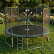 Aga SPORT PRO Trampoline 400 cm Dark Green + Safety Net + Ladder + Shoe Pocket