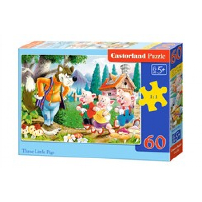CASTORLAND Puzzle 60 pieces - Three Little Pigs