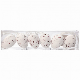 Quail eggs made of polystyrene, 6 pcs.