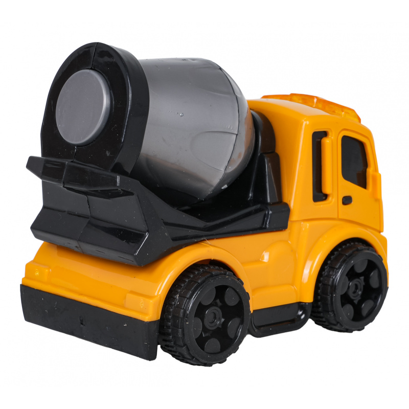 Set of five construction vehicles