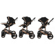 Kiduku Combination Stroller 3in1 Black