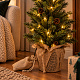 Aga Artificial Christmas Tree in a Pot 70 cm Snow-Covered with LED Lighting