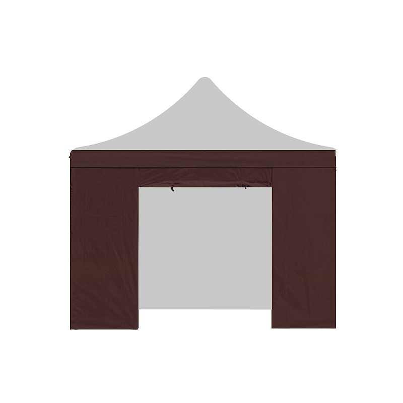 Aga Sidewall with door POP UP 3x3 m Brown