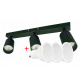 Ceiling spotlight LED VIKI-X 3x GU10 - black
