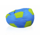 Aga Seat bag BALL XXXL Light green - Light blue + footrest