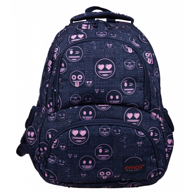 St.RIGHT School backpack four-chamber Emoji