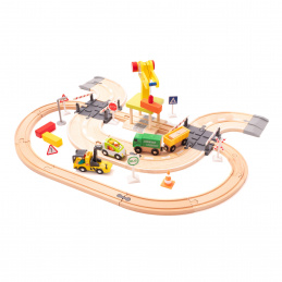 Aga4Kids Wooden Train Set 36 Pieces DS5642