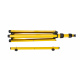 Double reflector stand - yellow - 140cm